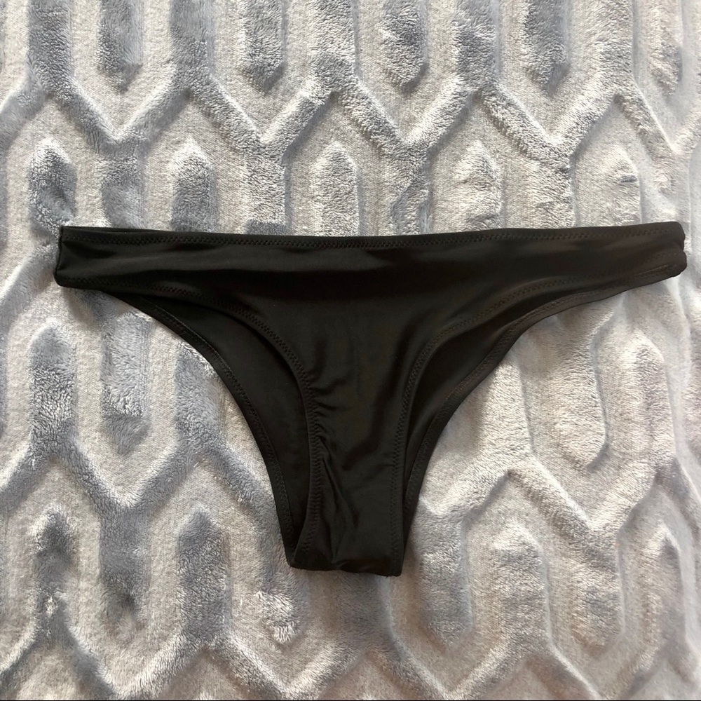 Black Cheeky Bathing Suit Bottoms